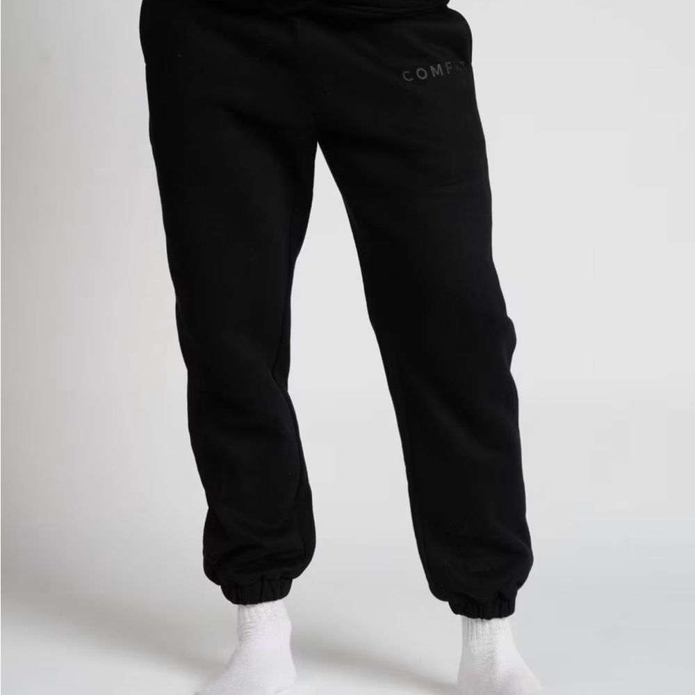 Comfort Black Men's Fleece Joggers